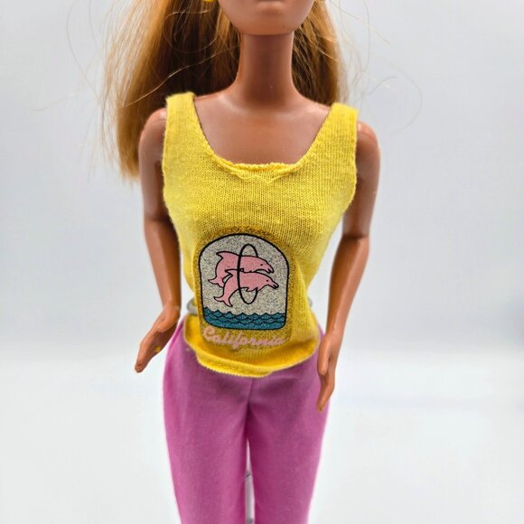 Vintage 1993 Camp Midge Barbie Doll Red Hair Sleeping Bag 11077 Mattel Read - Picture 4 of 16